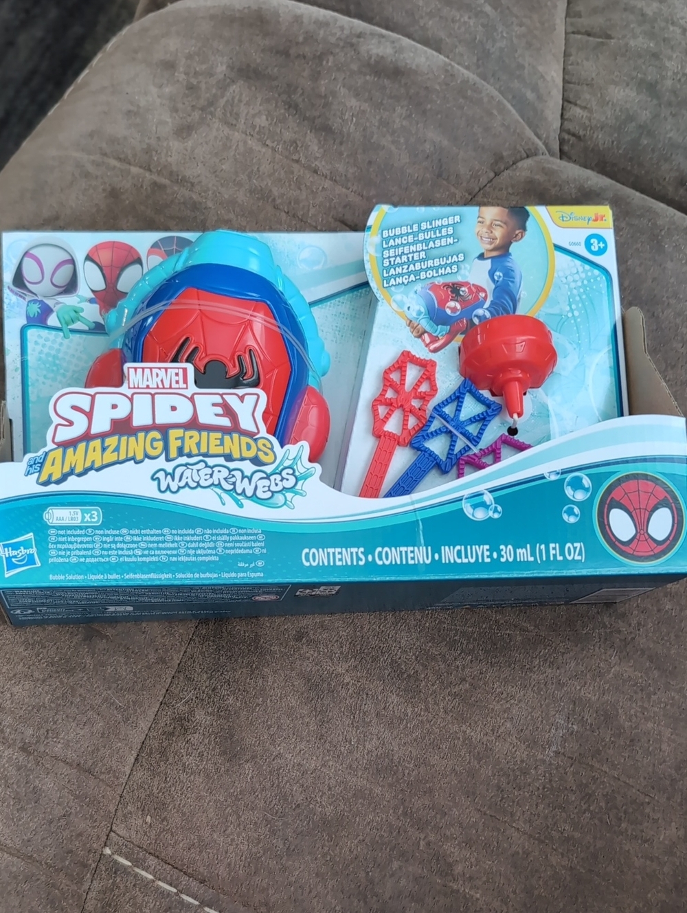 Marvel Spidey Amazing Friends Waterwebs Bubble Slinger Disney Jr